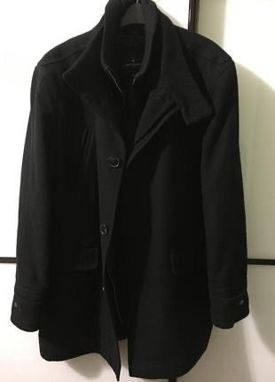 Чоловіче демісезонне вовняне пальто 52-54/мужское демисезонное пальто