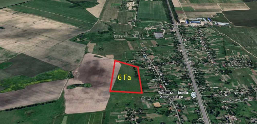 Продам 6 Га, під комерцію, бізнес, нерухомість, с. Семиполки