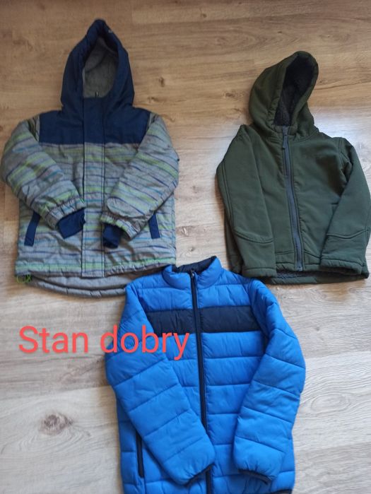 Kurtki chłopięce dziecięce paka cały sezon 128