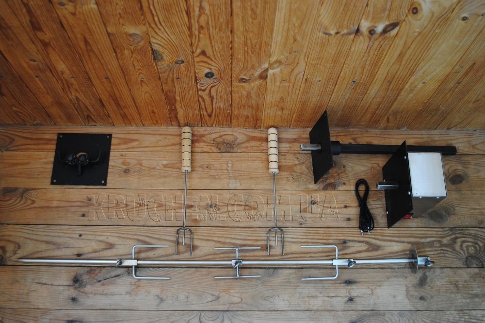 Вертел для барбекю с электроприводом - Вертел в топку, камин - Печник