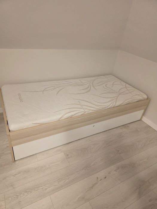 Meble Vox łóżko Spot Young 90x200 + Tipi + Materac Jysk S55 Dreamzone