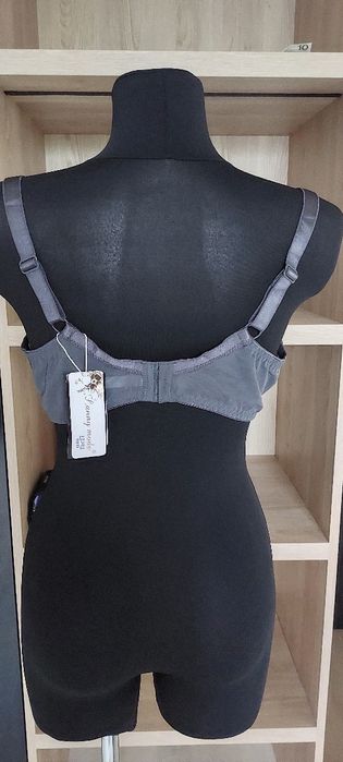 Lanny Mode Biustonosz z siateczką Grafit 90D