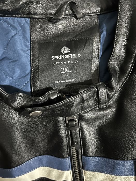 Jaqueta de couro legítimo para motociclista - 2XL