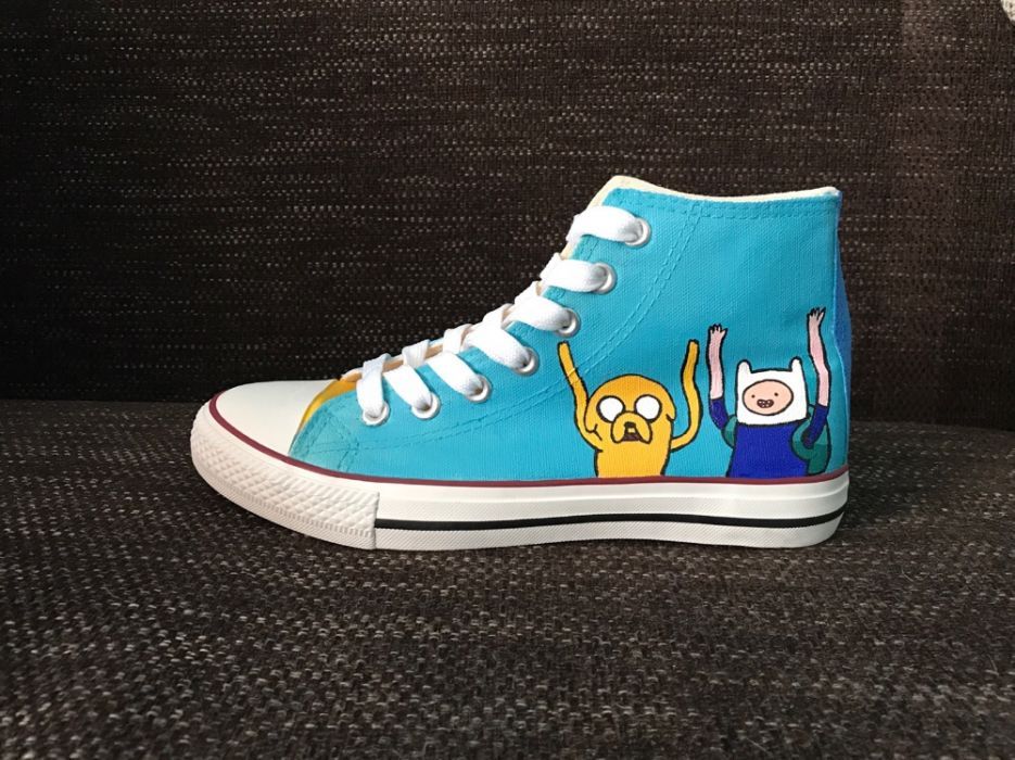 Pora na przygodę Adventure Time ręcznie malowane CONVERSE custom