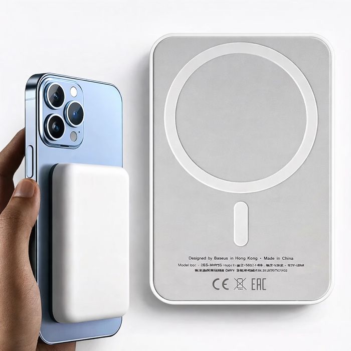 Магнітний павербанк 10000mAh MagSafe / Power Bank  / Повербанк магнітний бездротовий 22,5W