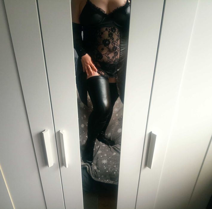 Lateksowy komplet nocny,XL