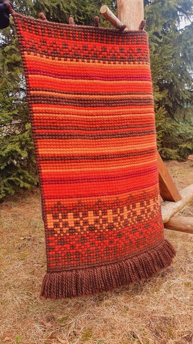 Kilim, gobelin wełniany z podszewką