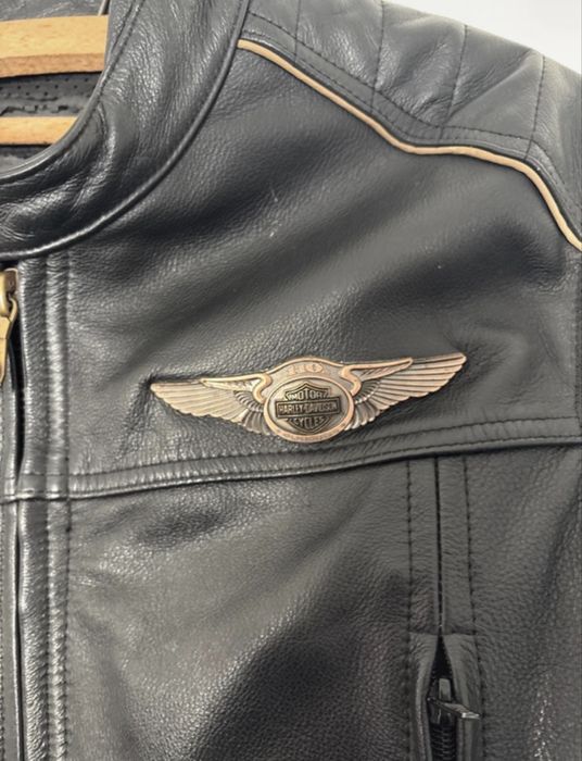 Blusão Harley Davidson 110th Anniversary – Couro Genuíno -Tamanho M