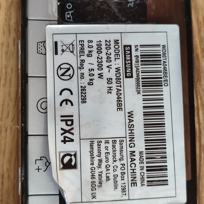 Moduł sterowania do pralko suszarki Samsung