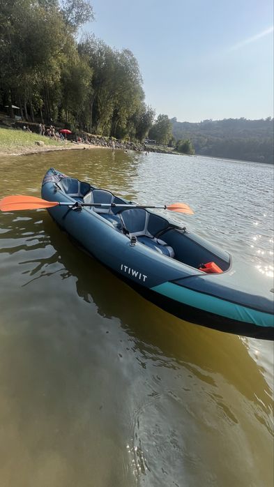 Caiaque 3 pessoas pesca ou lazer canoa