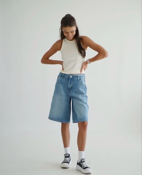 Шорти бермуди  беггі трендові колір Mavi