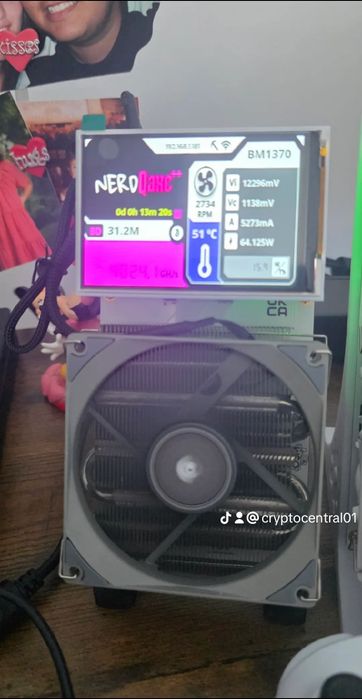 NerdQAxe++ Rev6.1 Bitcoin Miner – Custom Built / Ready to Mine