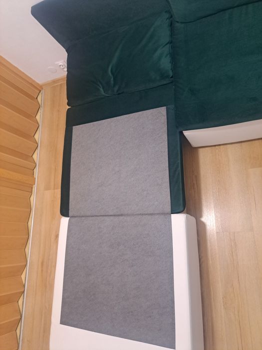 Fotel pojedyncze rozkładane welur.