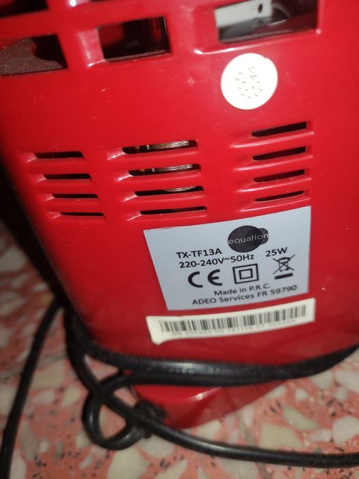 Ventilador de  ar frio para mesa ou secretária