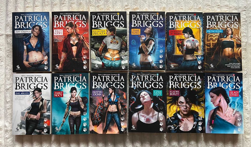 Patricia Briggs Piętno rzeki Żar mrozu Zamęt nocy Czas ciszy x12