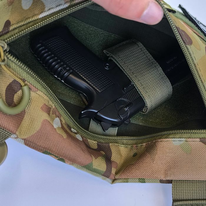 Сумка планшет с кобурой / сумка тактическая мультикам мужская