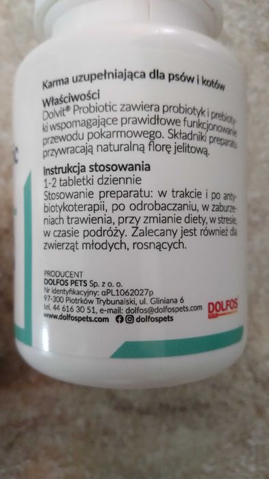 Dolvit probiotic, probiotyk dla psow i kotow