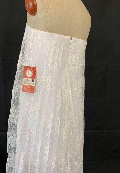 Nowa asymetryczna suknia ślubna 38 M BOHO Koronka HOLO Loves Lace