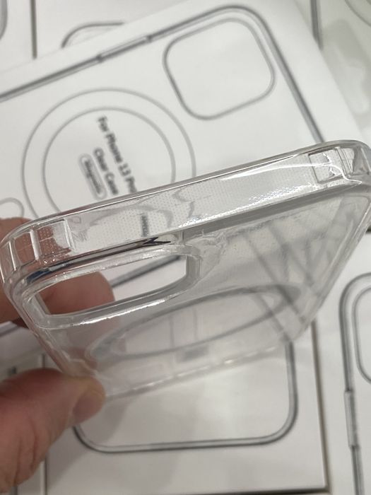 Чехол iPhone 13 14 15 Pro Max Прозрачный | Все модели. Чохол айфон прозорий Clear Case MagSafe протиударний