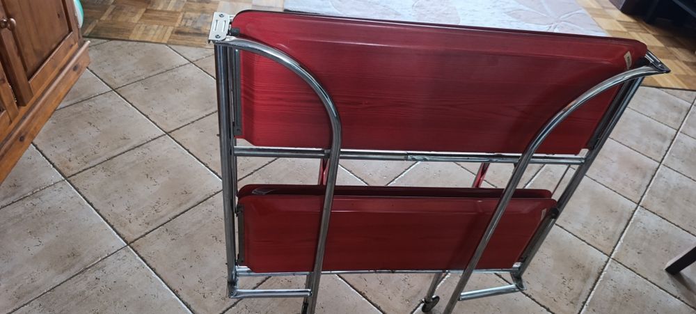 Wózek do przewożenia metalowo plastikowy