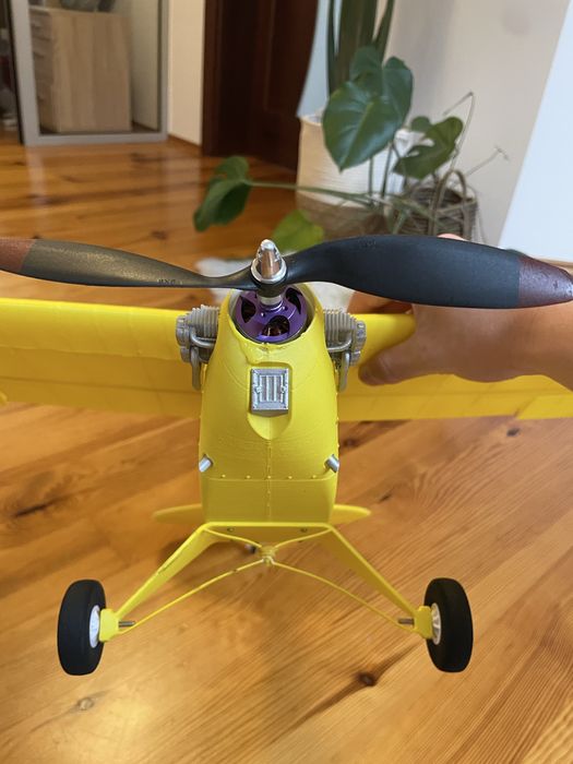 piper j3 cub samolot rc druk 3d