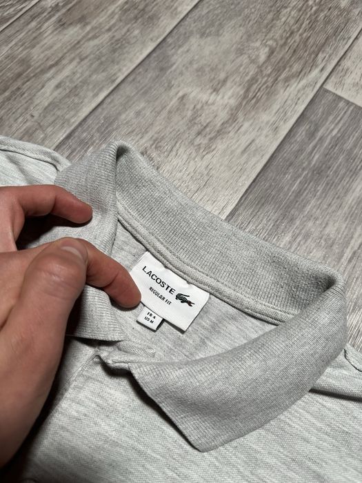 Поло Lacoste Regular Fit Grey Polo Shirt