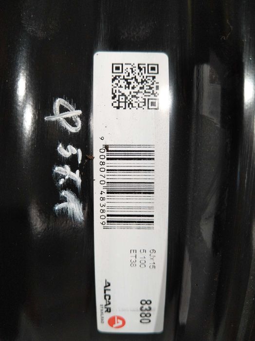 Felgi stalowe 5X100 6X15 et 38