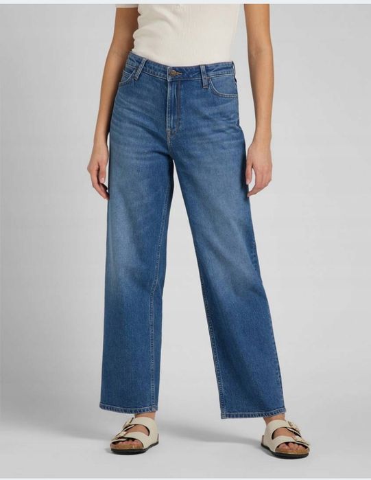 Jeansy spodnie lee W30 L31 *jak nowe* proste*luźne*