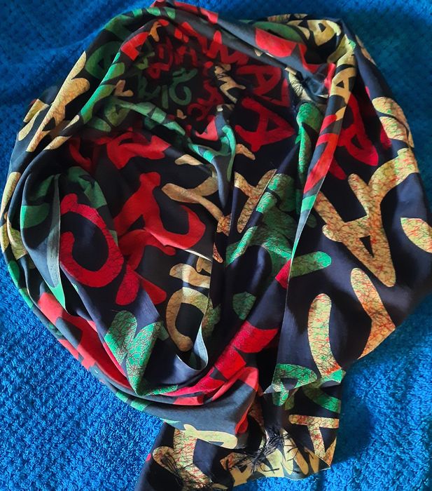 Duża chusta/ pareo/ narzuta w kolorach reggae