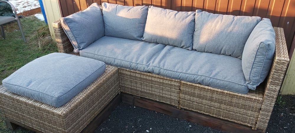 Zestaw ogrodowy rattanowy ratan balkon altanka ogród taras