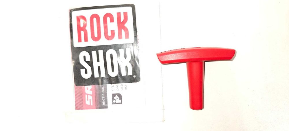 Nowe pokrętło regulacji odbicia Rebound RockShox czerwone imbus