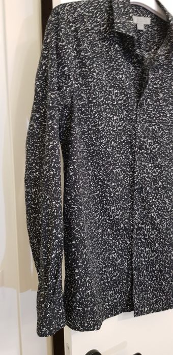 COS koszula z bawełny, czarna