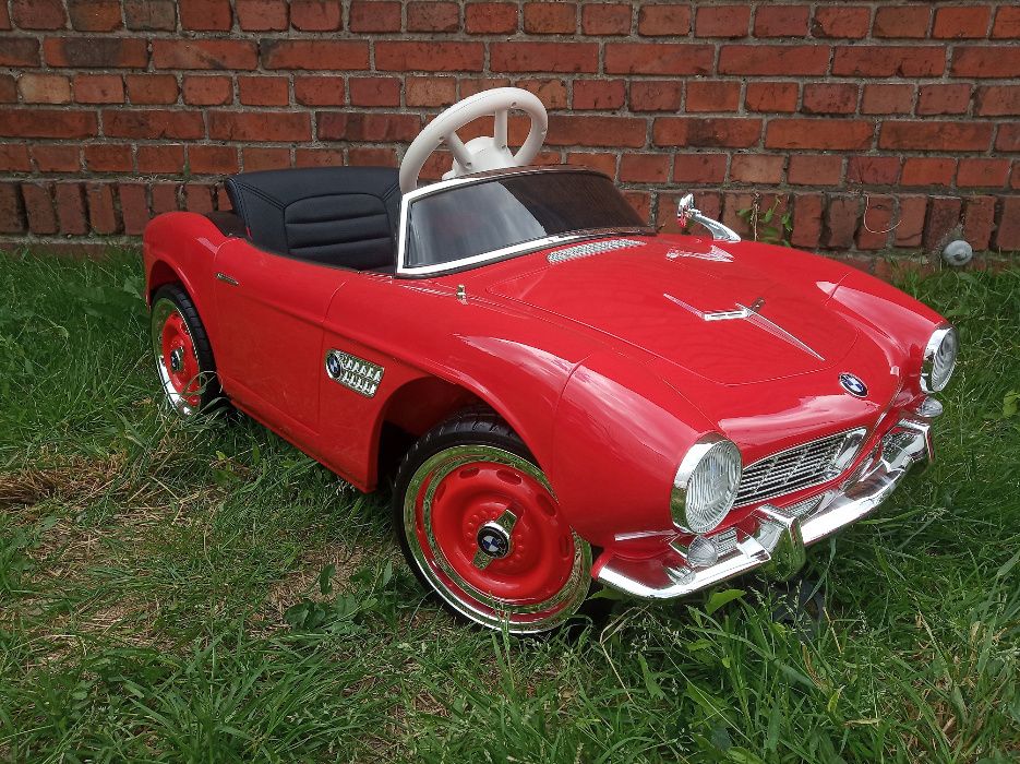 Auto na Akumulator BMW Retro Skóra # Miękkie koła #Wolny start