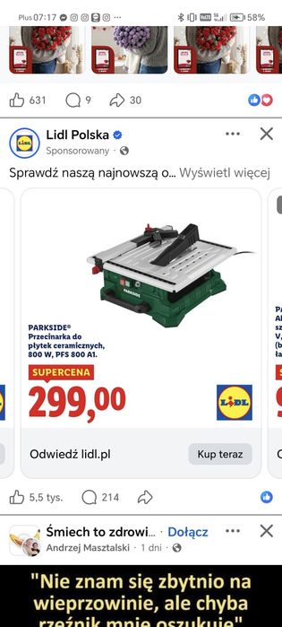 Przecinarka, piła do płytek, gresu