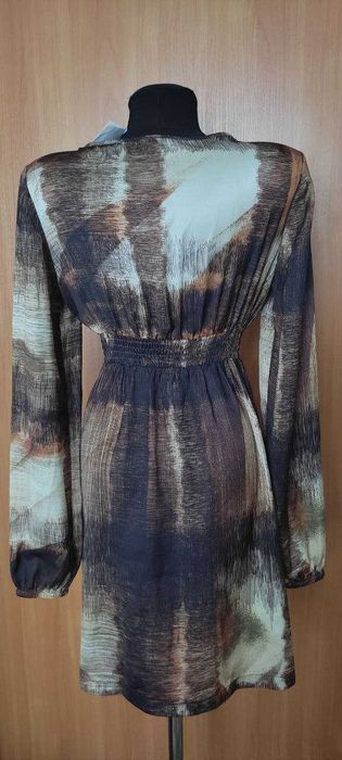 Шелковое платье Sisley XS-S