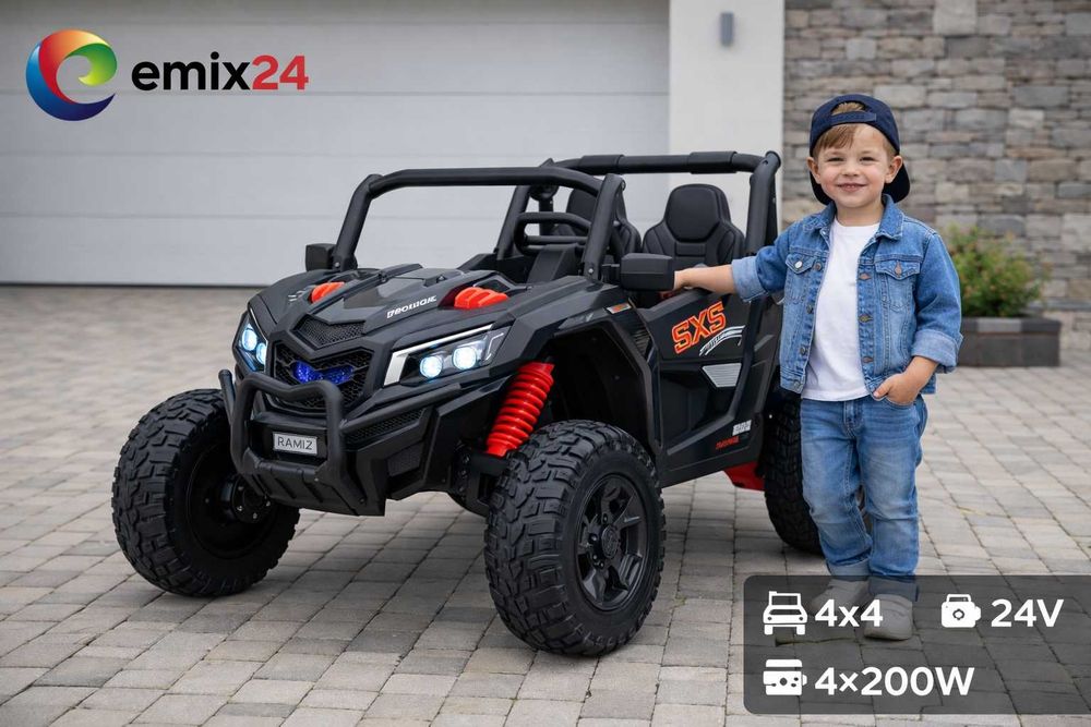 Autko dla dzieci Buggy UTV X3 do 90KG dwuosobowy 4x200W 24V BBH-028