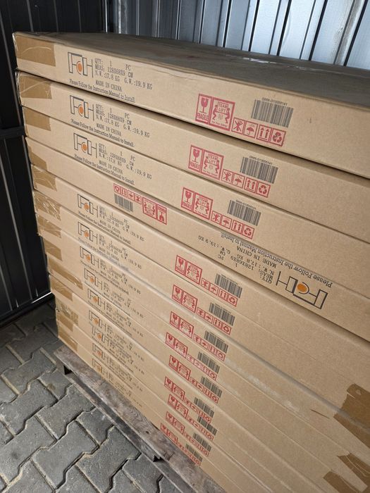 Biurko z blatem i metalowymi nogami LOFTOWE