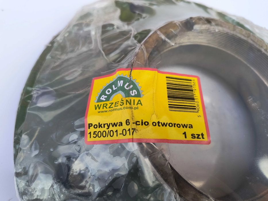 Zestaw Pokrywa Boczna + Uszczelka 6 otworów + Śruby Glebogryzarka Unia