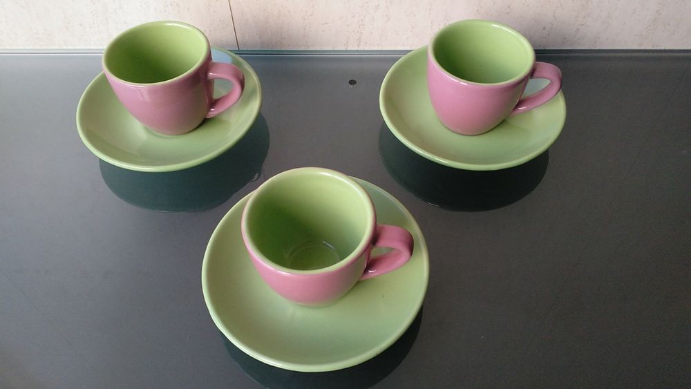 Conjunto 3 chávenas + pires de café