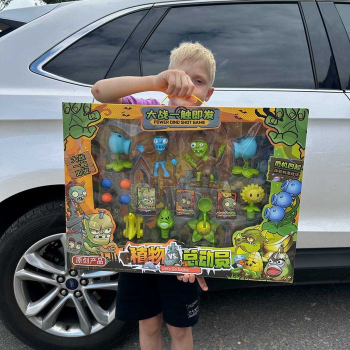 Большой детский набор игровых фигурок Растения против зомби фигурки