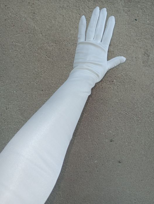 Maksymalnie długie rękawiczki lycra