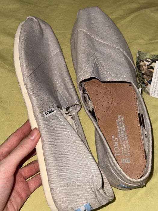 Еспадрильи мокасины кроссовки кеды TOMS обувь мужская 44 45 размер