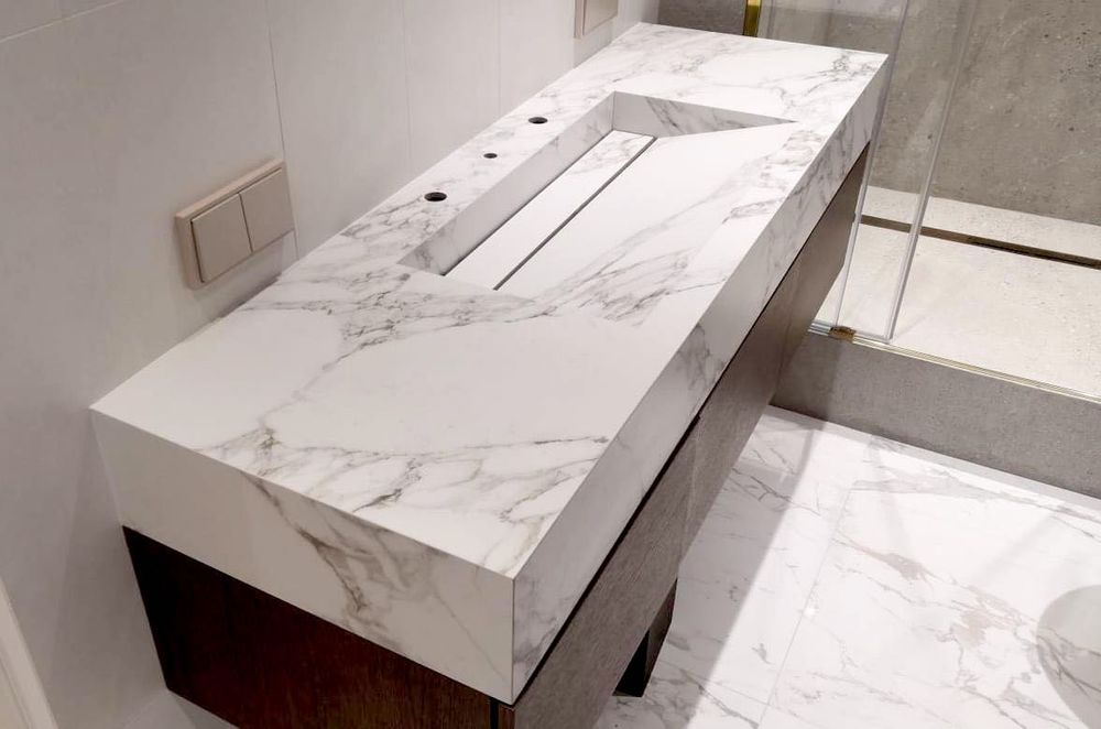 Umywalka z wielkoformatowego spieku | Ceramic Pro