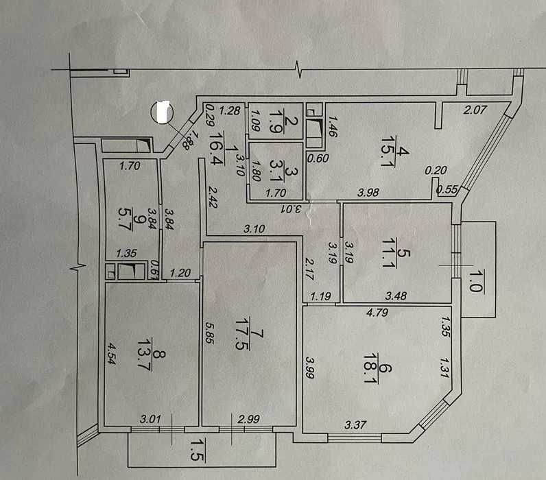 4 комн-106 метров. Вид на море. Итальянский бульвар. Дом сдан. 12/15эт
