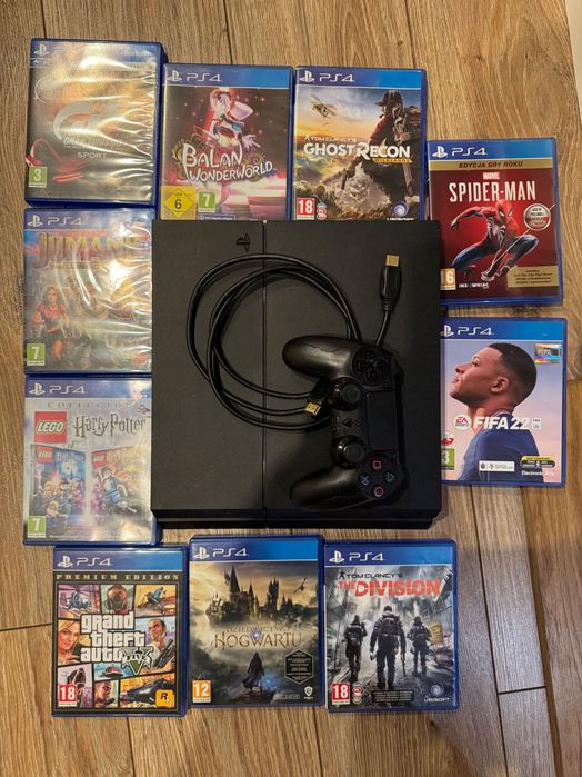 PlayStation 4 + Pad + HDMI + Zestaw gier – Stan wzorowy! Okazja!