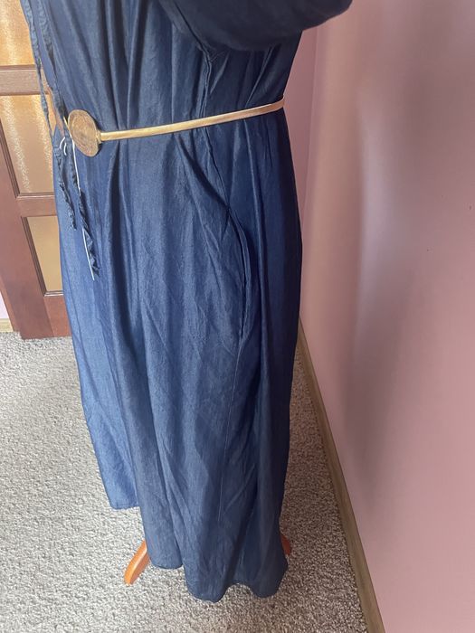 Sukienka ala jeansowa maxi oversize 42/44/46/48