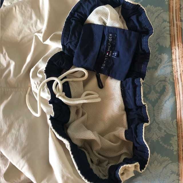 Calção homem, bege,  Tomy Hilfiguer