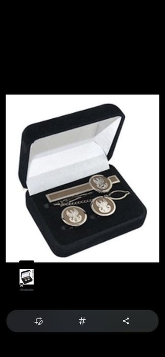 Spinki Wojs Lądowych WP MON nowe.