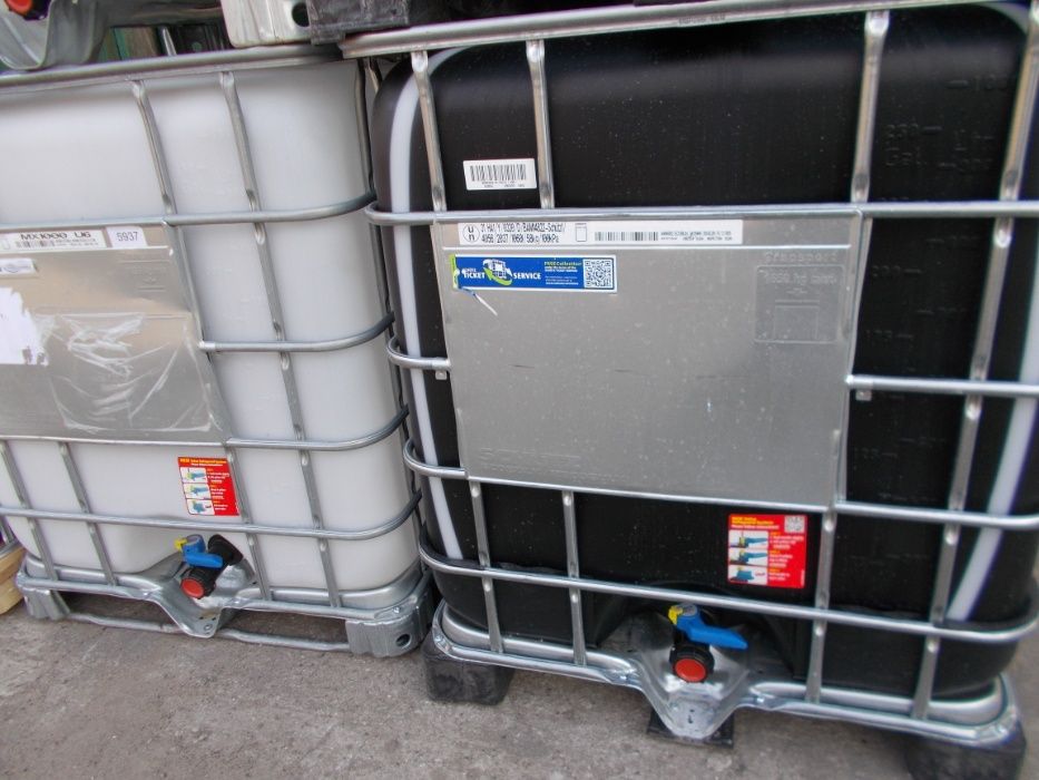 zbiornik mauser 1000 l do wody nawadnianie deszczówkę jak nowy czarny