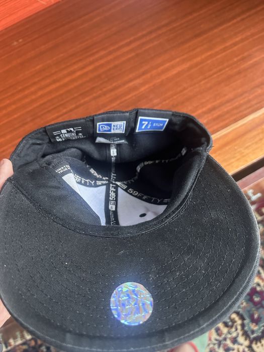 Кепка New Era 59Fifty, DC Shoes, Blackout, Y2K, Skate, Fitted cap 7 1/8.